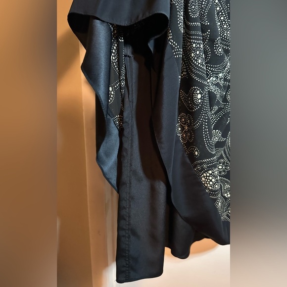 NWOT Ann Taylor Black and White Silk Paisley Midi Dress 12 - Picture 9 of 9